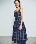 GRACE CONTINENTAL ロープチェックワンピース