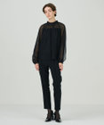 GRACE CONTINENTAL チュールハイネックトップ