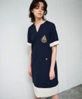 GRACE CONTINENTAL ビジューエンブレムワンピース
