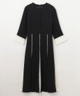 GRACE CONTINENTAL バイカラーラインドレス