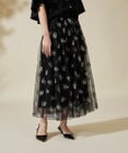美品　グレースクラス　パフュームプリントチュールスカート　３８サイズ パフュームプリントチュールスカート / GRACE CONTINENTAL