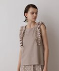 GRACE CONTINENTAL フリルカットトップ