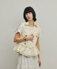 GRACE CONTINENTAL ペプラムトレンチベスト