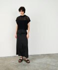 GRACE CONTINENTAL メッシュルーズニットトップ