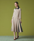 GRACE CONTINENTAL クレリックバイカラーワンピース