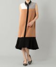 GRACE CONTINENTAL カラーブロックシャツドレス