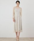 GRACE CONTINENTAL ペイズリーフラワー刺繍ワンピース