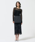 GRACE CONTINENTAL シアークルーニットトップ