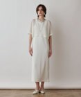 GRACE CONTINENTAL メッシュレイヤードワンピース