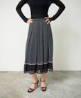 GRACE CONTINENTAL ドットBOXタックスカート