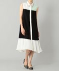 GRACE CONTINENTAL カラーブロックシャツドレス