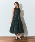 GRACE CONTINENTAL キカドットジャガードドレス