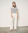 GRACE CONTINENTAL ハーフスリーブニットトップ