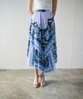 GRACE CONTINENTAL フレームプリントギャザースカート