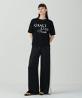 GRACE CONTINENTAL サテンラインイージーパンツ