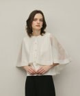 GRACE CONTINENTAL シアーケープニットカーディガン