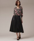 GRACE CONTINENTAL ローズプリントニットカーディガン