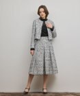 GRACE CONTINENTAL ミックスツイードスカート