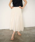 GRACE CONTINENTAL オーガンジープリーツスカート