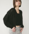 GRACE CONTINENTAL フリンジニットzipカーディガン