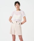 GRACE CONTINENTAL リネンタッチハーフパンツ