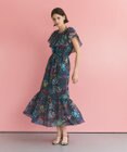 GRACE CONTINENTAL ボタニカルプリントワンピース