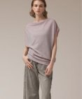GRACE CONTINENTAL ラメドレープカットトップ