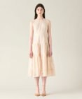 GRACE CONTINENTAL ストライプレースフレアドレス