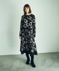 GRACE CONTINENTAL フローラルラメニットスカート