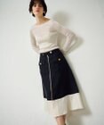 GRACE CONTINENTAL バイカラージップスカート