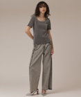 GRACE CONTINENTAL フロッキーチュールカットトップ