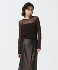 GRACE CONTINENTAL シアークルーニットトップ