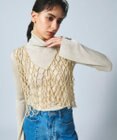 グレースコンチネンタルパール ネット編み ベストフリー パールベスト / GRACE CONTINENTAL | GRACE CONTINENTAL