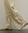 GRACE CONTINENTAL パネル刺繍パンツ