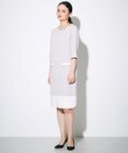 GRACE CONTINENTAL バイカラービジューワンピース