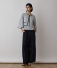 GRACE CONTINENTAL バイカラースリットニットカーディガン