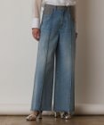 GRACE CONTINENTAL コンビデニムワイドパンツ