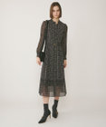 GRACE CONTINENTAL チェーンチェックプリントワンピース