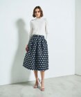 GRACE CONTINENTAL ラメドットジャガードスカート