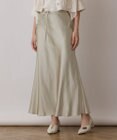 GRACE CONTINENTAL サテンストレッチイージースカート