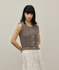 GRACE CONTINENTAL クロシェライクニットジレ