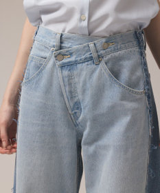 GRACE CONTINENTAL リメイクストレートデニムパンツ