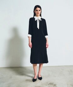 GRACE CONTINENTAL ダブルクロスドレス