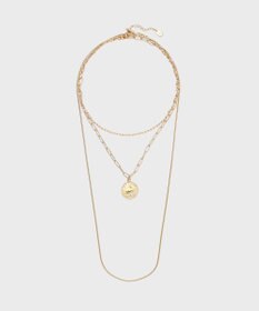GRACE CONTINENTAL コインレイヤードネックレス ゴールド