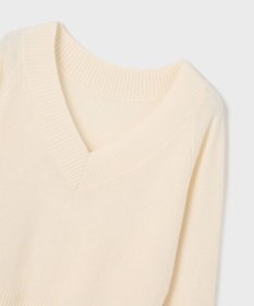 GRACE CONTINENTAL Vネックラムニットトップ