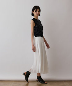 GRACE CONTINENTAL スパンコールニットノースリーブ