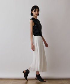 GRACE CONTINENTAL スパンコールニットノースリーブ