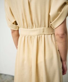 GRACE CONTINENTAL リネンタッチサファリドレス