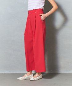 GRACE CONTINENTAL リネンタッチタックパンツ