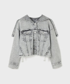 GRACE CONTINENTAL フードジップデニムジャケット